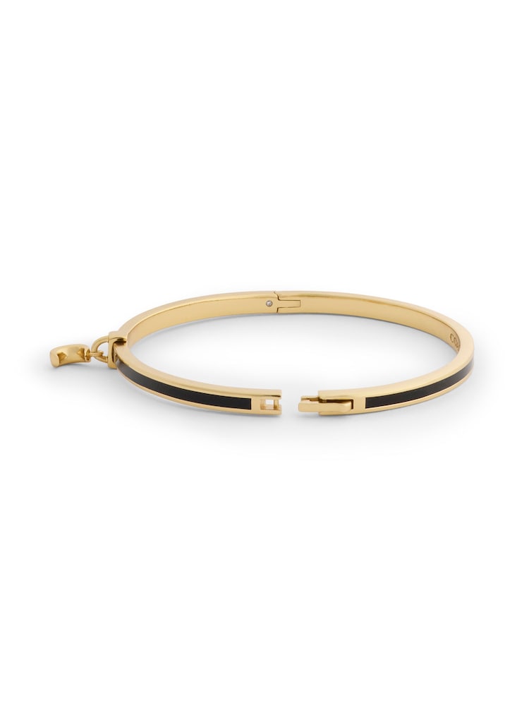COACH Black Celestial Moon Charm Enamel Bangle Boxed Bracelet - Image 5 of 5