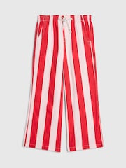 River Island Pink Stripe Barry Wide Leg Trouser - Image 1 of 4