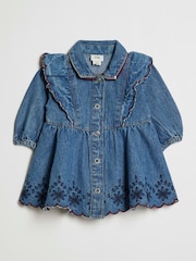 River Island Blue Denim Button Down Dress - Image 1 of 4