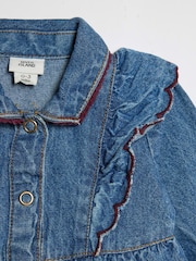 River Island Blue Denim Button Down Dress - Image 3 of 4