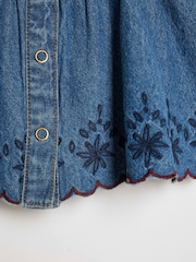 River Island Blue Denim Button Down Dress - Image 4 of 4