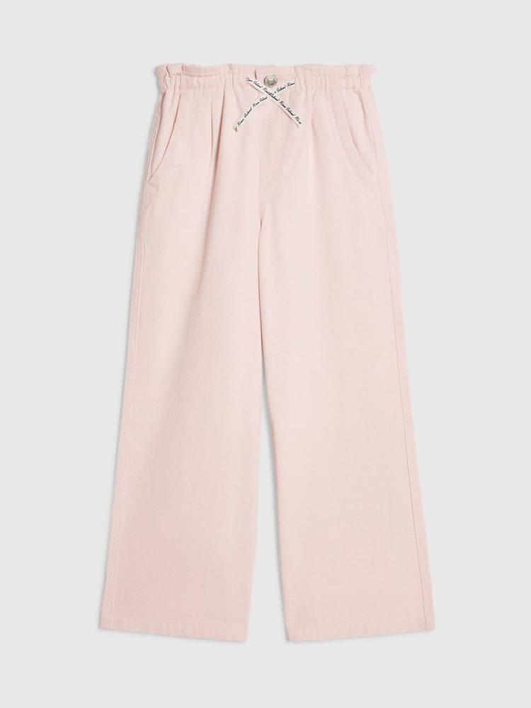 River Island Pink Barry Wide Leg Trouser - Image 1 of 4 River Island Pink Barry Wide Leg Trouser - Image 1 of 4
