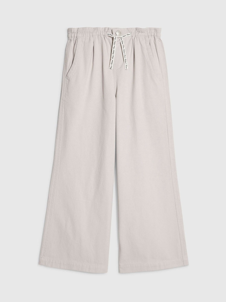 River Island Cream Barry Wide Leg Trouser - Image 1 of 4 River Island Cream Barry Wide Leg Trouser - Image 1 of 4
