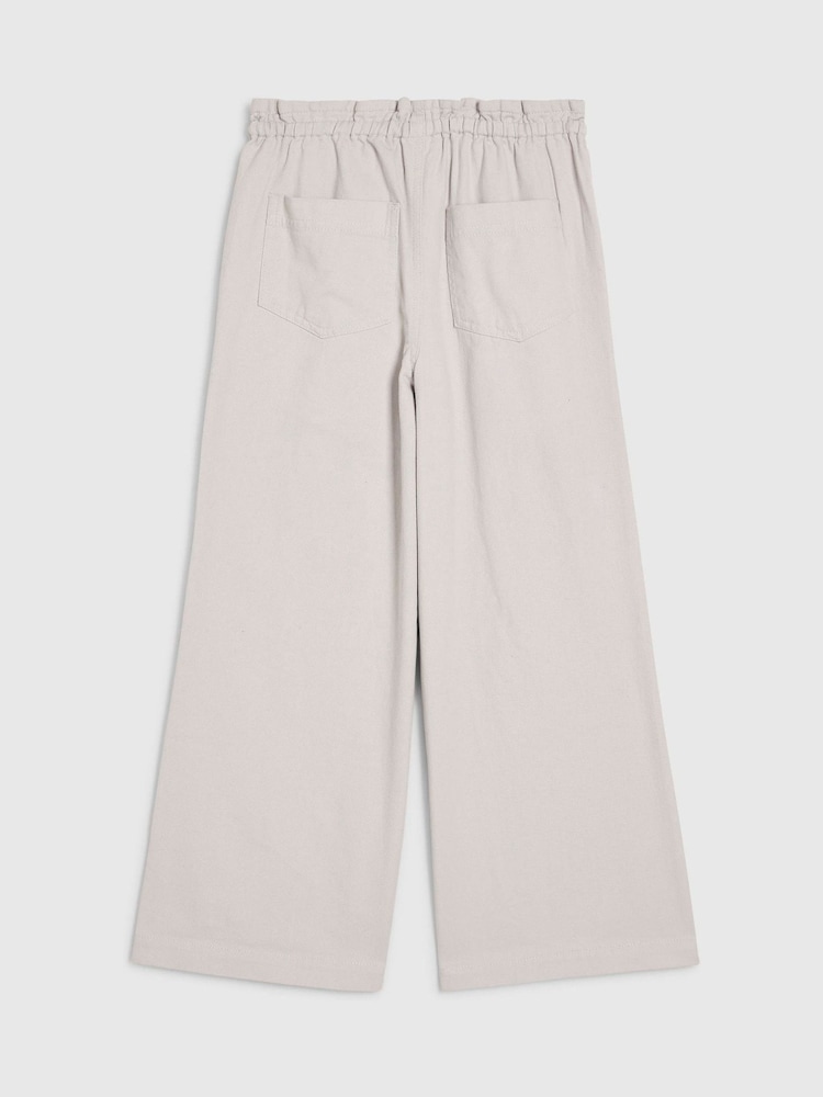 River Island Cream Barry Wide Leg Trouser - Image 2 of 4 River Island Cream Barry Wide Leg Trouser - Image 2 of 4