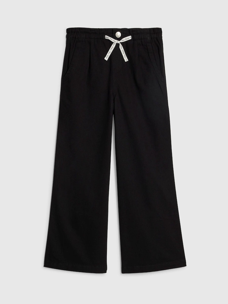 Schwarz - River Island Barry Hose mit weitem Bein - Bild 1 von 4 Schwarz - River Island Barry Hose mit weitem Bein - Bild 1 von 4