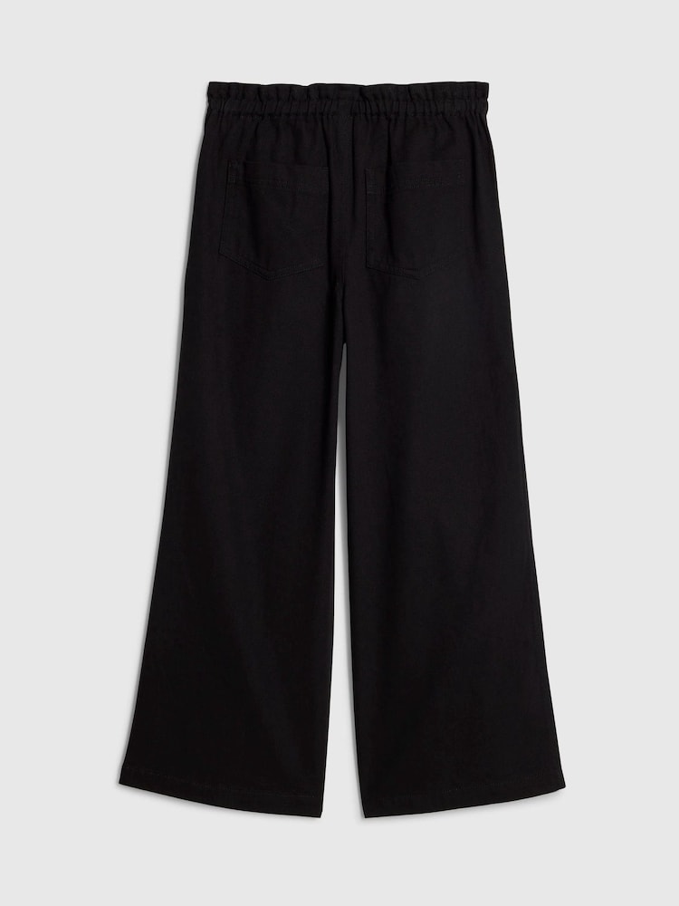 Schwarz - River Island Barry Hose mit weitem Bein - Bild 2 von 4 Schwarz - River Island Barry Hose mit weitem Bein - Bild 2 von 4