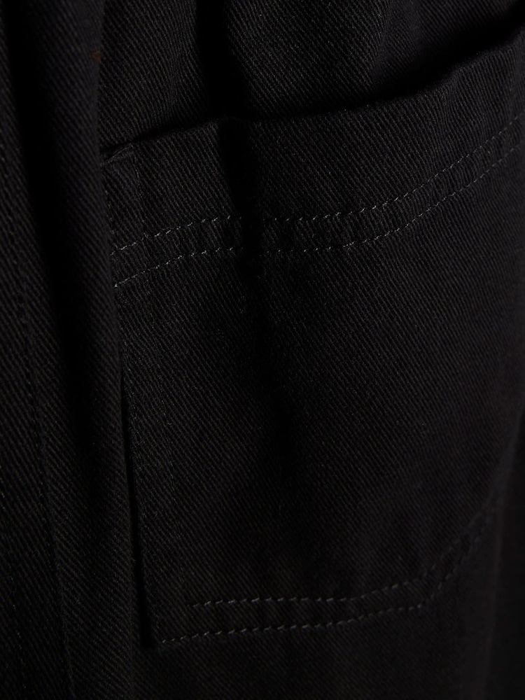 Schwarz - River Island Barry Hose mit weitem Bein - Bild 4 von 4 Schwarz - River Island Barry Hose mit weitem Bein - Bild 4 von 4