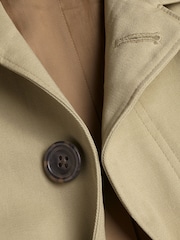 Charles Tyrwhitt Natural Classic Showerproof 100% Cotton Raincoat - Image 4 of 5