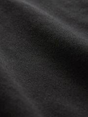 Black Knitted Regular Fit Zip Polo Shirt - Image 8 of 8