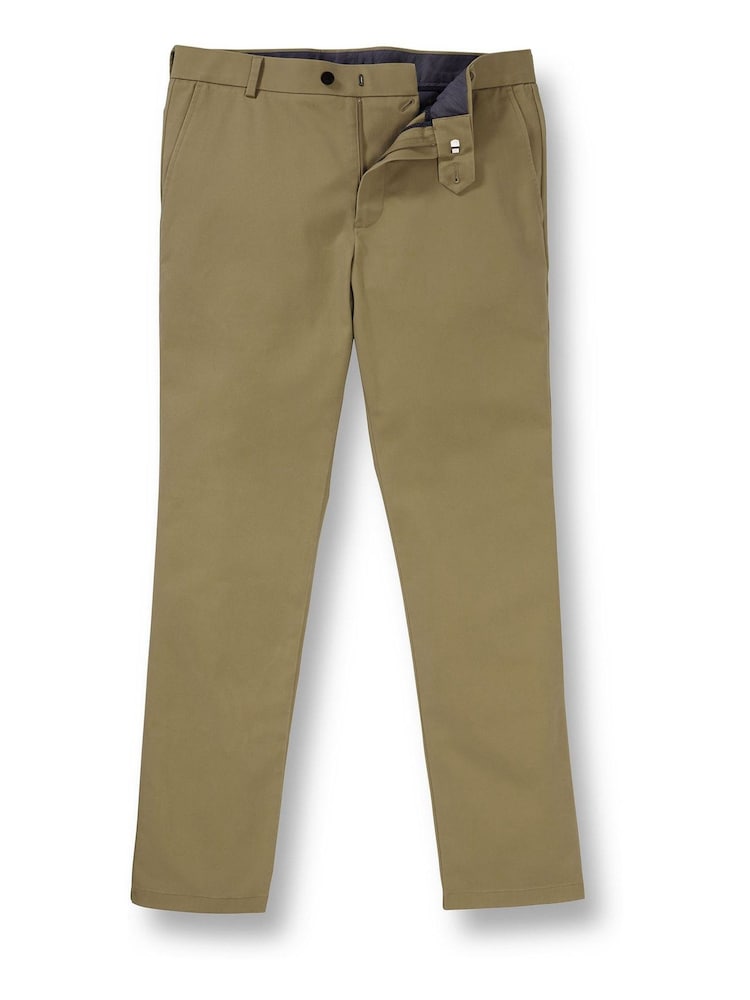 Зеленый свет - Классические негладкие брюки чинос Charles Tyrwhitt Ultimate - Image 1 of 2