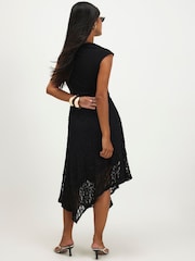 River Island Petite Lace Skirt Hybrid Drape Dress - Bild 3 von 4