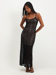 Rochie lungă din dantelă cu bretele River Island Mărime mică - Imaginea 1 din 4
