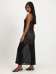 Rochie lungă din dantelă cu bretele River Island Mărime mică - Imaginea 2 din 4