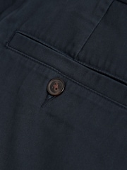 Navy Blue Slim Fit Stretch Chinos Shorts - Image 7 of 8
