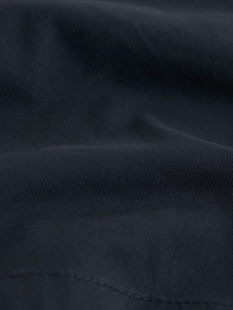 Navy Blue Slim Fit Stretch Chinos Shorts - Image 8 of 8