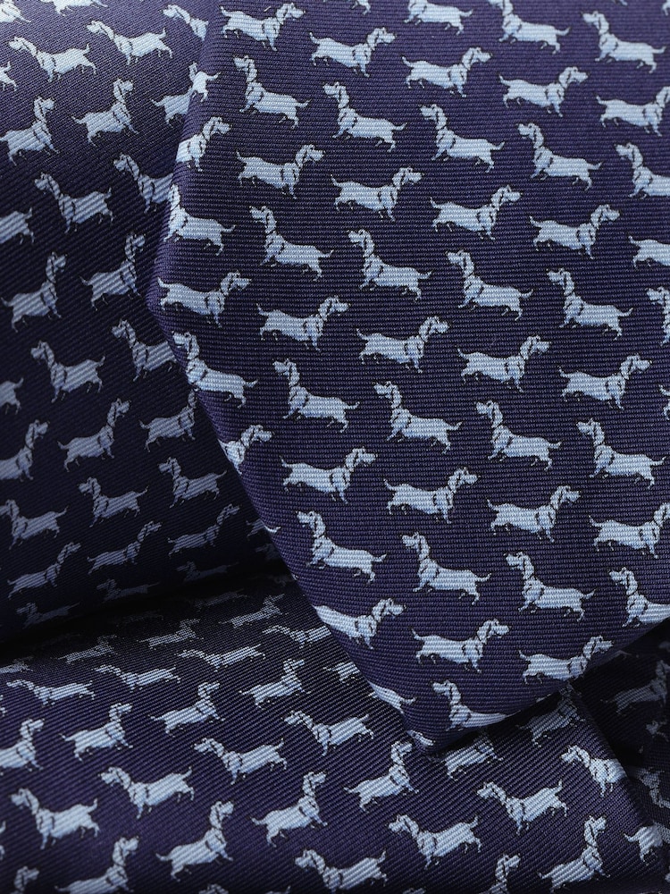 Charles Tyrwhitt Blue Hare Print Silk Tie - Image 3 of 3