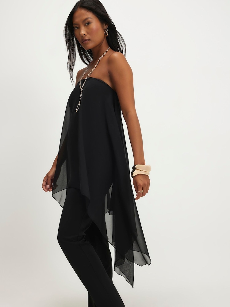 River Island Petite Bandeau Jumpsuit - Obraz 2 z 4