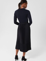 Hobbs Blue Thandie Pleat Skirt - Image 2 of 4