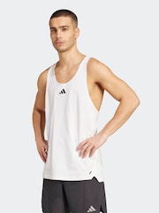 adidas White Primelift Stringer Tank Top - Image 1 of 6