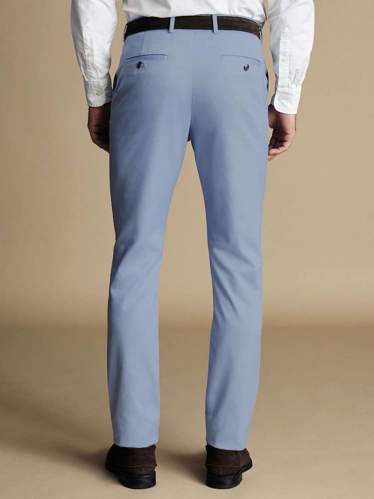Charles Tyrwhitt Blue Light Classic Fit Ultimate non-iron Chino Trousers - Image 2 of 5