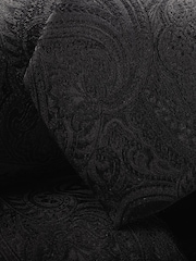 Charles Tyrwhitt Black Paisley Silk Tie - Image 2 of 2