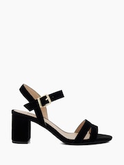 Dark Black - Dune London Merisa 2-teilige Sandalen mit Blockabsatz - Bild 2 von 5