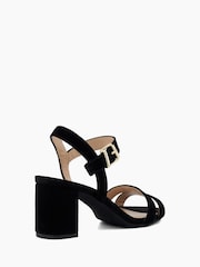 Dark Black - Dune London Merisa 2-teilige Sandalen mit Blockabsatz - Bild 3 von 5
