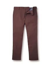 Коричневый - Классические негладкие брюки чинос Charles Tyrwhitt Ultimate - Image 4 of 5