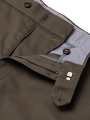 Charles Tyrwhitt Brown French Classic Fit Ultimate non-iron Chino Trousers - Image 5 of 5