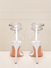 Chi Chi London Silver High Heel Strappy Sandals - Image 5 of 5