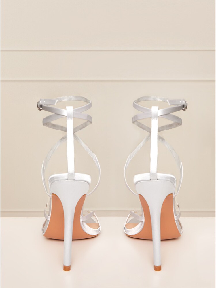 Chi Chi London Silver High Heel Strappy Sandals - Image 5 of 5
