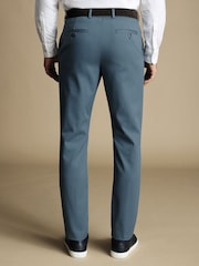 Синий - Классические негладкие брюки чинос Charles Tyrwhitt Ultimate - Image 2 of 4