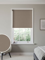 Brown Albans Made to Measure Roller Blind - Image 1 of 6
