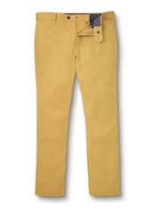 Желтый - Узкие негладкие брюки чинос Charles Tyrwhitt Ultimate - Image 3 of 4