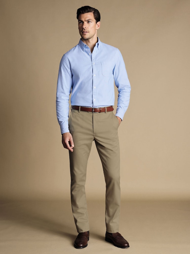 Charles Tyrwhitt Natural Classic Fit Ultimate non-iron Chino Trousers - Image 3 of 5