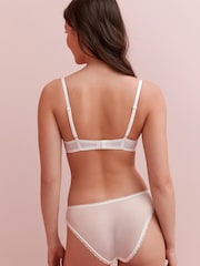 Black/Cream Non Pad Balcony Embroidered Bras 2 Pack - Image 4 of 10