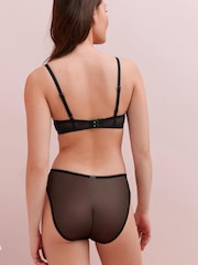 Black/Cream Non Pad Balcony Embroidered Bras 2 Pack - Image 6 of 10