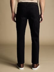 Charles Tyrwhitt Blue Twill Classic Fit 5 Pocket Jeans - Image 2 of 5