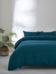 Green Simply Soft Microfibre Duvet Cover and Pillowcase Set - Image 1 of 5
