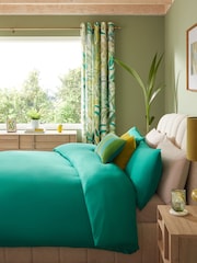 Green Simply Soft Microfibre Duvet Cover and Pillowcase Set - Image 2 of 5