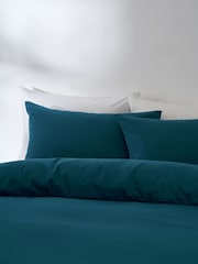Green Simply Soft Microfibre Duvet Cover and Pillowcase Set - Image 3 of 5