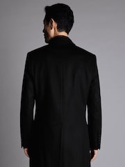 Charles Tyrwhitt Black Pure Wool Overcoat - Image 5 of 10