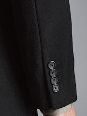 Charles Tyrwhitt Black Pure Wool Overcoat - Image 7 of 10