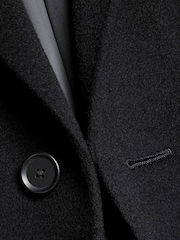 Charles Tyrwhitt Black Pure Wool Overcoat - Image 8 of 10