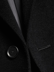 Charles Tyrwhitt Black Pure Wool Overcoat - Image 9 of 10