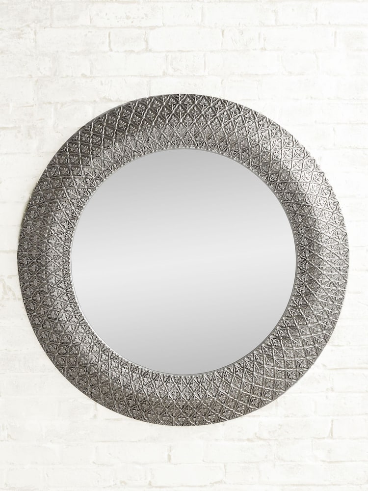 Gallery Home Pewter Grey Nisha Mirror by Gallery - Image 1 of 3