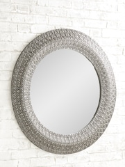 Gallery Home Pewter Grey Nisha Mirror by Gallery - Image 2 of 3