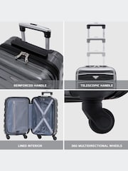 Set Of 2 Large Check-In & Small Carry-On Hardcase Travel Suitcase - Image 5 of 5
