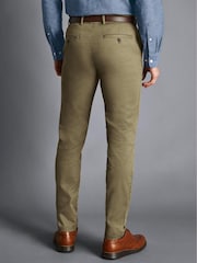 Charles Tyrwhitt Green Slim Fit Ultimate Non-Iron Chinos - Image 2 of 5