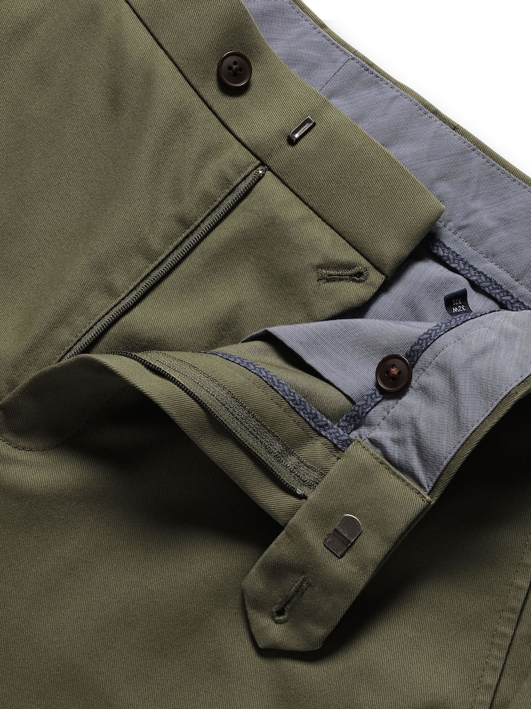 Charles Tyrwhitt Green Slim Fit Ultimate Non-Iron Chinos - Image 5 of 5